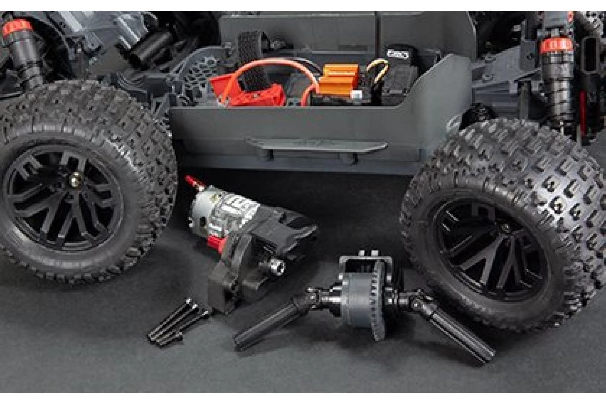 ARA4102V4T1 | ARRMA 1/10 GRANITE 4X2 Boost Mega 550 RTR Brushed RC Monster Truck - Orange - Image 13