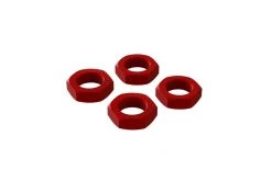 AR310906 | ARRMA Red Aluminium 17mm Serrated Wheel Nuts 4Pcs