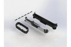 AR320359 | ARRMA Black Chrome Rear Bumper Set