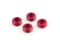 AR330196 | ARRMA Red Aluminium Front Hub Nuts 4Pcs