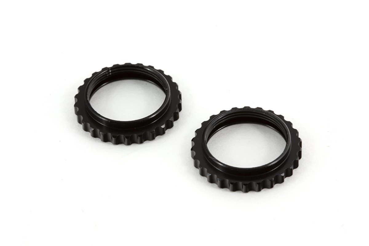 AR330211 | ARRMA Black Aluminium Spring Adjuster Nuts 2Pcs