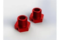 AR330359 | ARRMA Red Aluminium 17mm Wheel Hexes