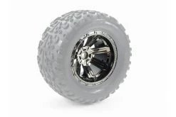 AR510052 | ARRMA 2.8" GRANITE Chrome Black Rims 2Pcs