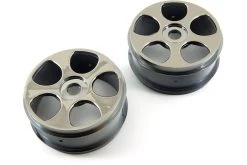 AR510056 | ARRMA 3.3" TYPHON Chrome Black Rims 2Pcs