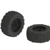 AR510092 | ARRMA 3.8" OUTCAST DBoots Back-Flip MT Tyres On Black Rims - Glued Wheels 2Pcs