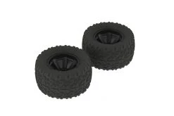 AR550014 | ARRMA 2.8" GRANITE DBoots Copperhead Tyres On Black Rims - Glued Wheels 2Pcs