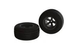 AR550040 | ARRMA 2.2" FAZON Voltage DBoots DIRTRUNNER Tyres On Black Rims - Glued Wheels 2Pcs