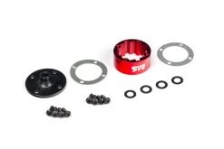 ARA220050 | ARRMA Red Aluminium Differential Case Set W/ Hardware