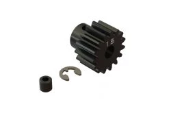 ARA310962 | ARRMA Steel 15T 1Mod Safe-D5 Pinion Gear W/ Hardware