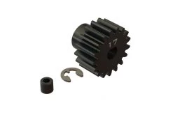 ARA310964 | ARRMA Steel 17T 1Mod Safe-D5 Pinion Gear W/ Hardware