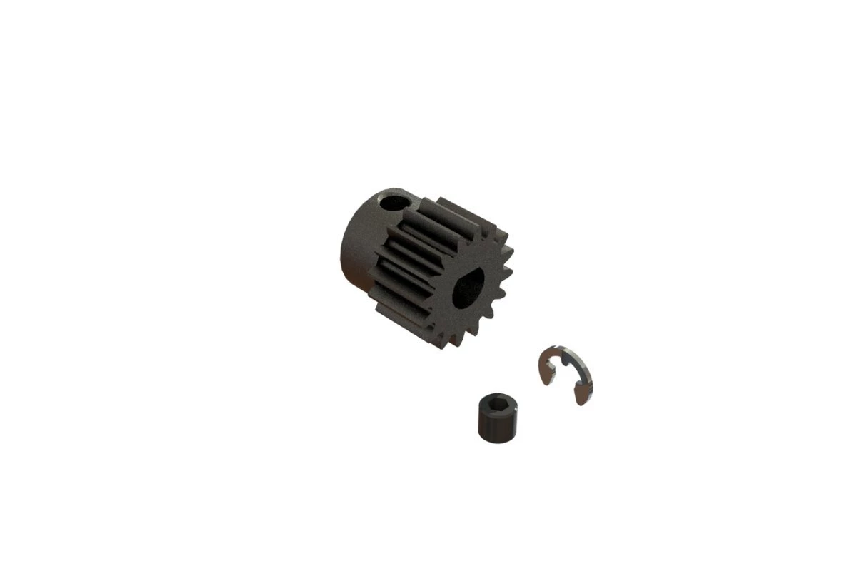 ARA311000 | ARRMA Steel 17T 0.8Mod Safe-D5 Pinion Gear