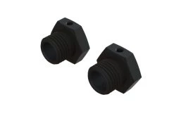 ARA311067 | ARRMA Black Aluminium 17x14.6mm Wheel Hexes 2Pcs