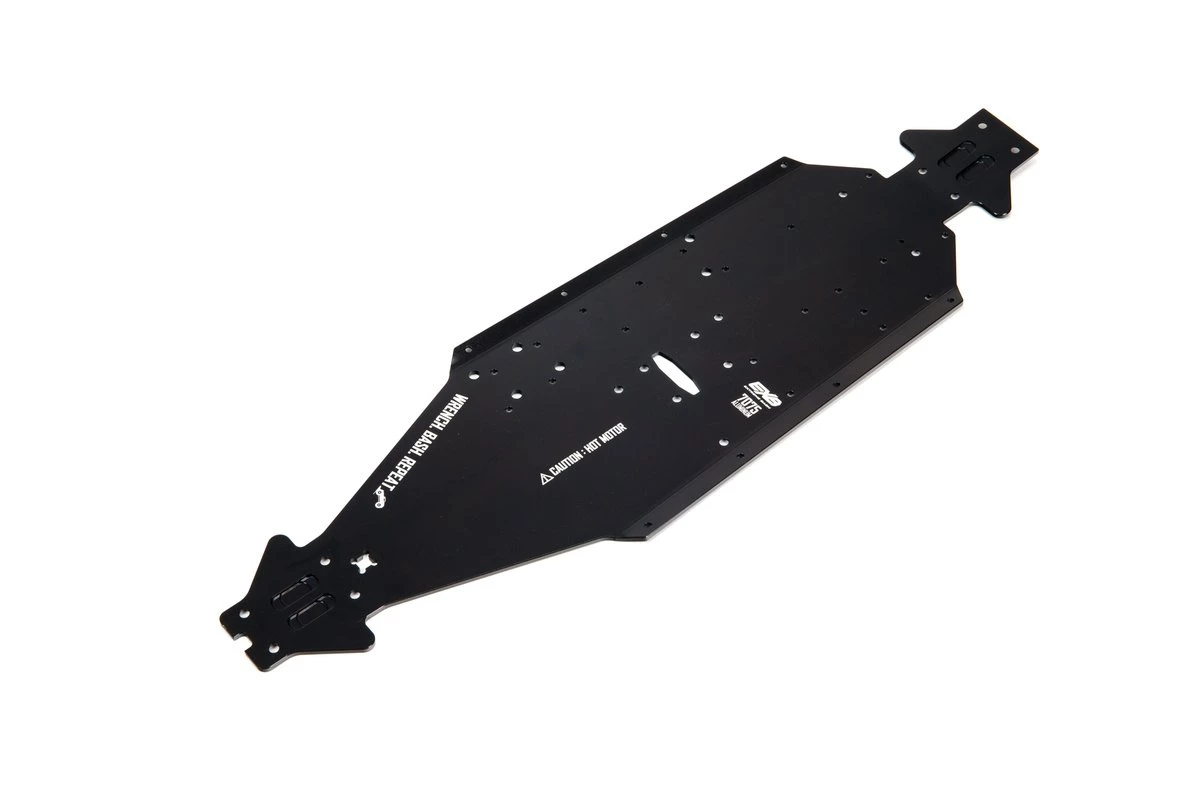 ARA320570 | ARRMA Black 7075-T6 Aluminium CNC LWB Chassis
