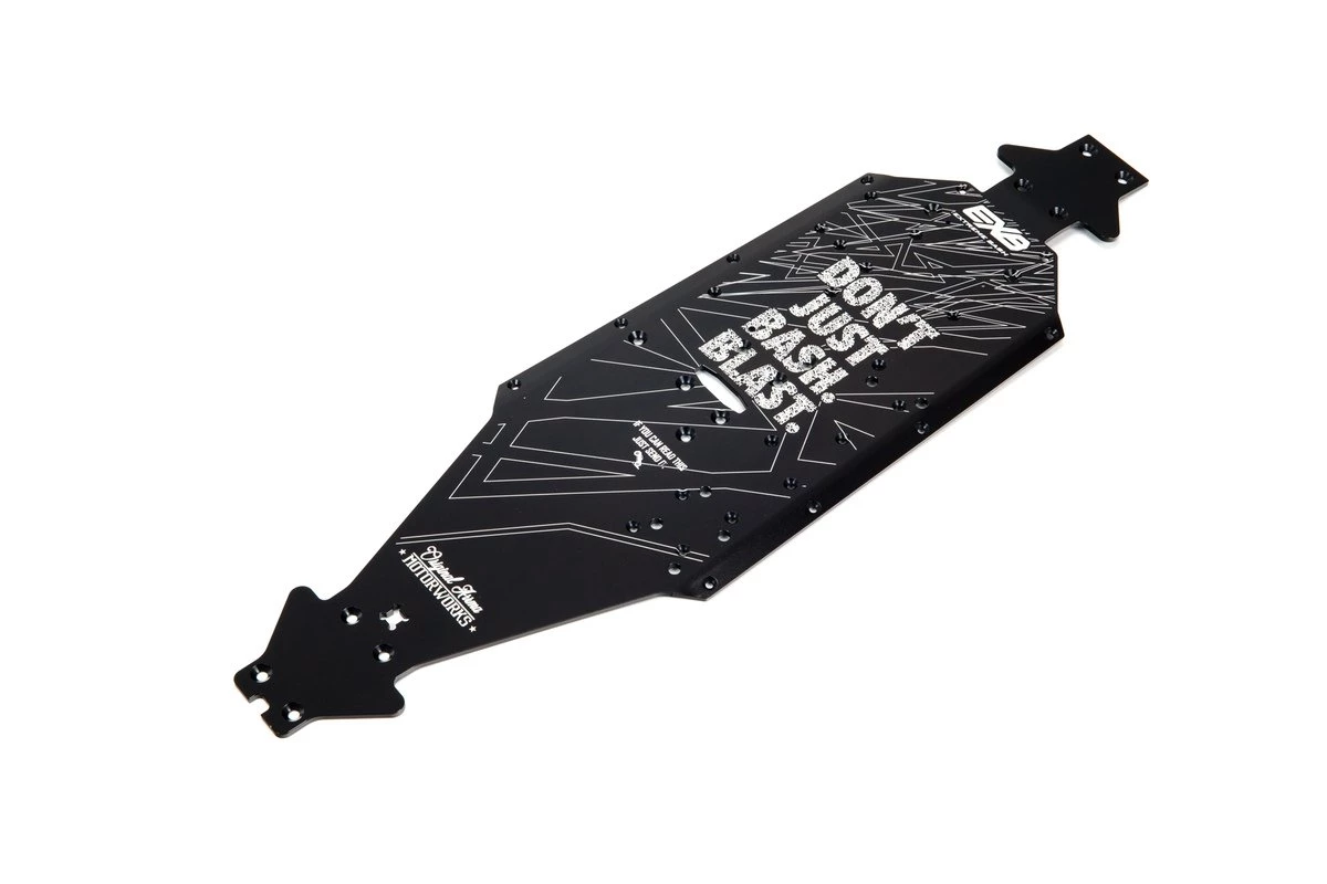 ARA320570 | ARRMA Black 7075-T6 Aluminium CNC LWB Chassis - Image 2