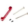 ARA330659 | ARRMA Red Aluminium Front Upper Suspension Arm Pin Brace W/ Pins