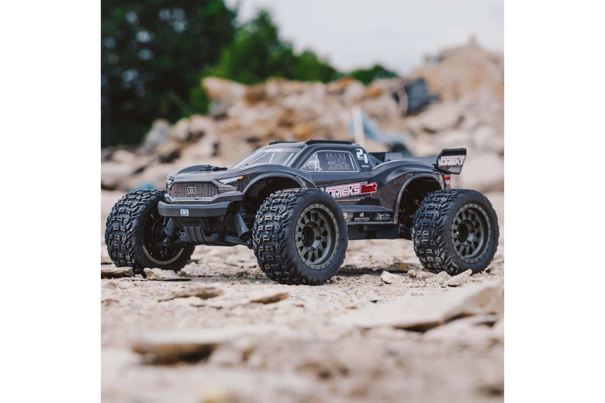 ARA4105V4T2 | ARRMA 1/10 VORTEKS 4X2 Boost Mega 550 RTR Brushed RC Stadium Truck - Gunmetal - Image 2