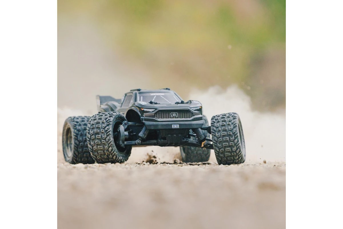 ARA4105V4T2 | ARRMA 1/10 VORTEKS 4X2 Boost Mega 550 RTR Brushed RC Stadium Truck - Gunmetal - Image 3