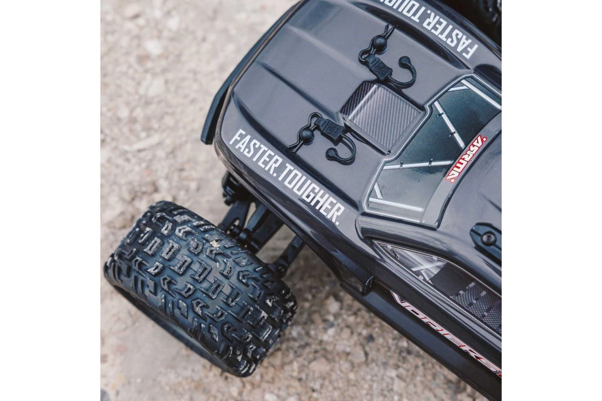 ARA4105V4T2 | ARRMA 1/10 VORTEKS 4X2 Boost Mega 550 RTR Brushed RC Stadium Truck - Gunmetal - Image 4