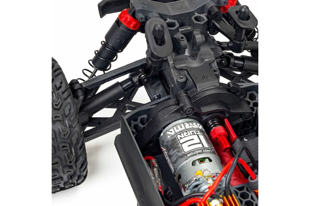 ARA4105V4T2 | ARRMA 1/10 VORTEKS 4X2 Boost Mega 550 RTR Brushed RC Stadium Truck - Gunmetal - Image 14