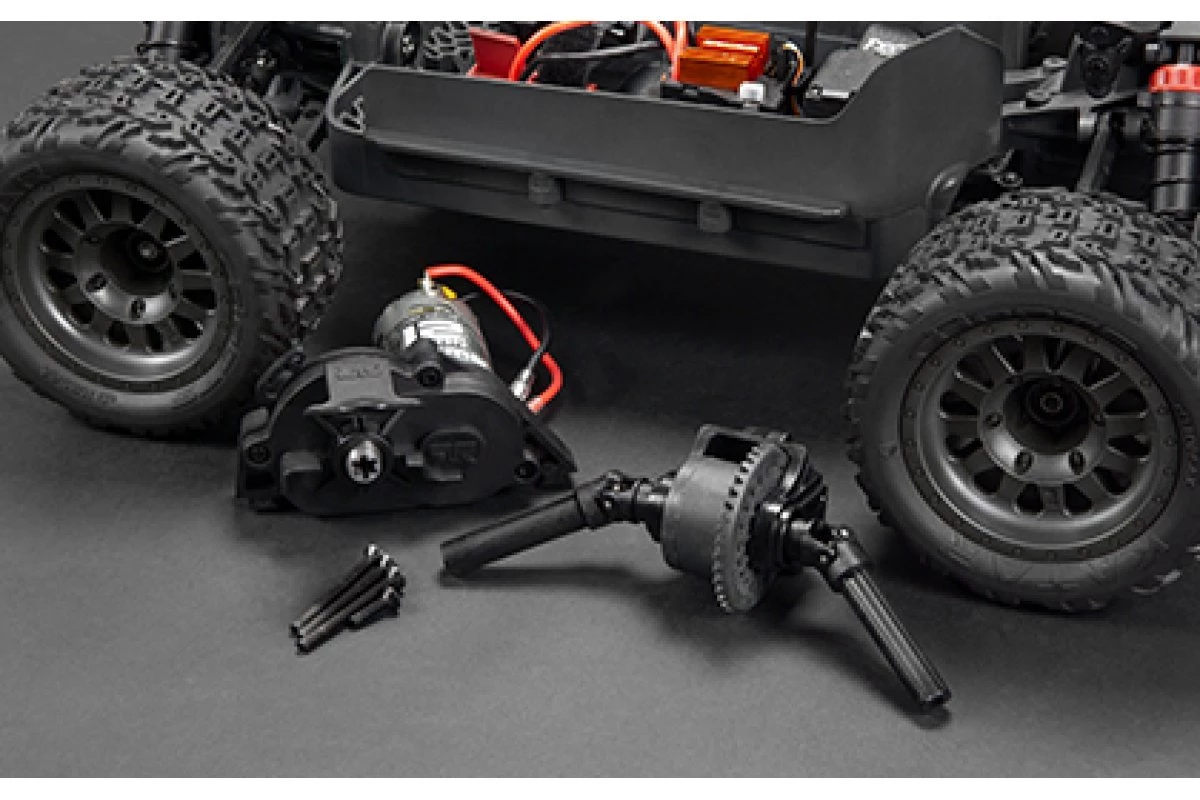 ARA4105V4T2 | ARRMA 1/10 VORTEKS 4X2 Boost Mega 550 RTR Brushed RC Stadium Truck - Gunmetal - Image 18