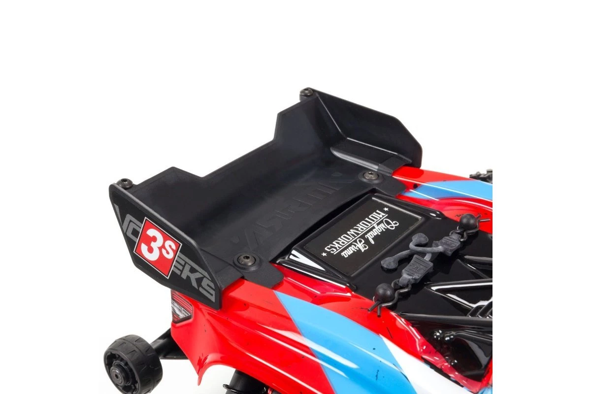 ARA4305V3T1 | ARRMA 1/10 VORTEKS 4x4 BLX 3S (V3) Brushless RC Stadium Truck - Red - Image 3