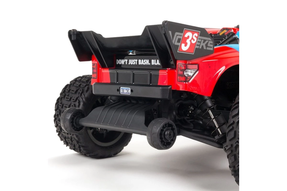 ARA4305V3T1 | ARRMA 1/10 VORTEKS 4x4 BLX 3S (V3) Brushless RC Stadium Truck - Red - Image 4