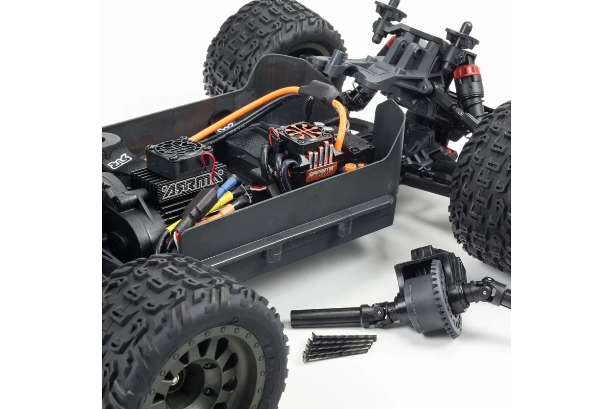 ARA4305V3T1 | ARRMA 1/10 VORTEKS 4x4 BLX 3S (V3) Brushless RC Stadium Truck - Red - Image 11