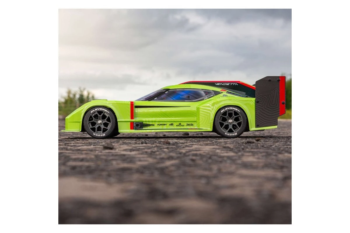 ARA4319V3T1 | ARRMA 1/8 Vendetta 4x4 3S BLX Brushless RTR On Road RC Car - Green - Image 7