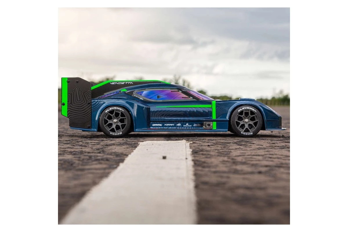 ARA4319V3T2 | ARRMA 1/8 Vendetta 4x4 3S BLX Electric Brushless RTR On Road RC Car - Blue - Image 2