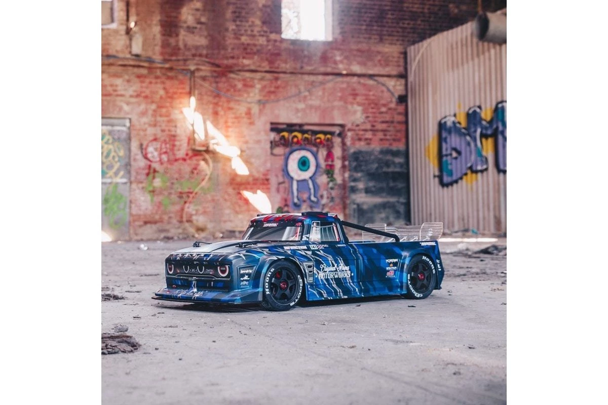 ARA7615V2T1 | ARRMA 1/7 INFRACTION 6S BLX Street Basher RC On Road Car - Blue - Image 2