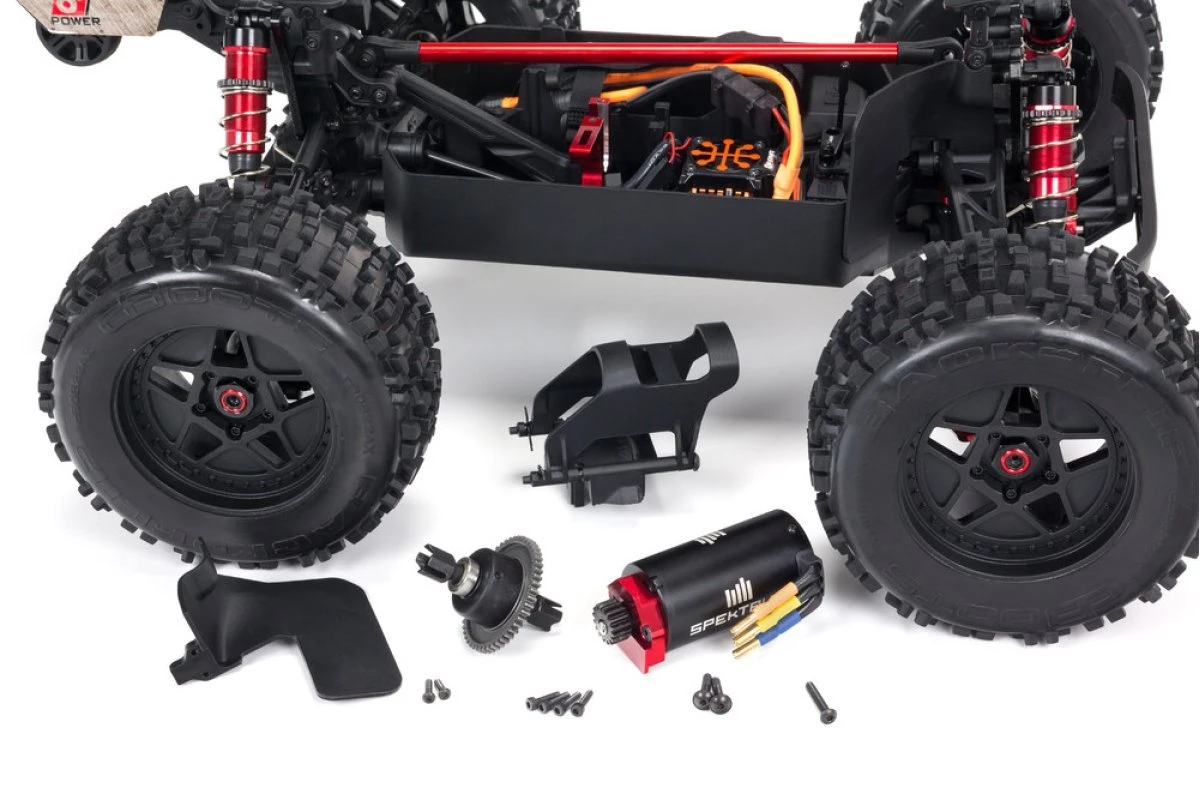 ARA8611V5T1 | ARRMA 1/8 NOTORIOUS 6S BLX (V5) Brushless RC Truggy - Black - Image 11